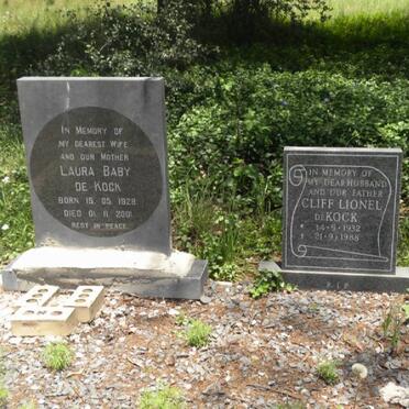 KOCK Cliff Lionel, de 1932-1988 &amp; Laura Baby 1928-2001