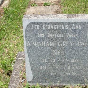 NEL Abraham Greyling 1886-19?5