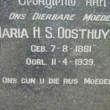 OOSTHUYSEN Maria H.S. 1861-1939