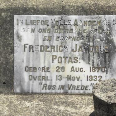 POTAS Frederick Jacobus 1870-1932