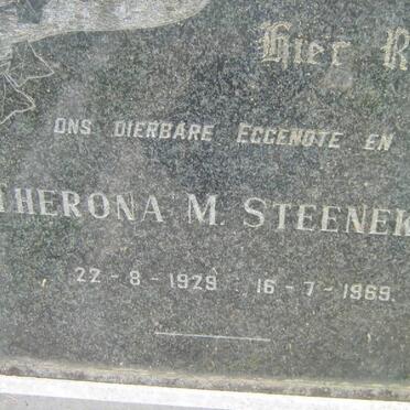 STEENEKAMP Therona M. 1929-1969