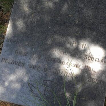 SCOTT Charles Edward 1879-1949 &amp; Marjory nee McLAREN 1881-1974