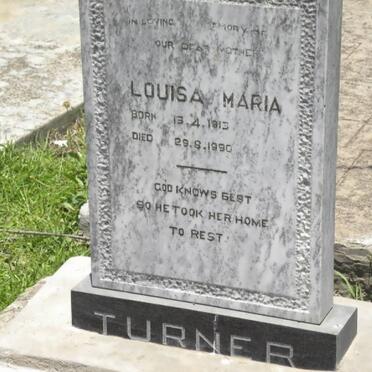 TURNER Louisa Maria 1913-1990
