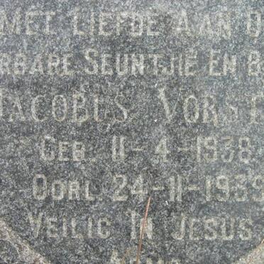 VORSTER Jacobus 1938-1939