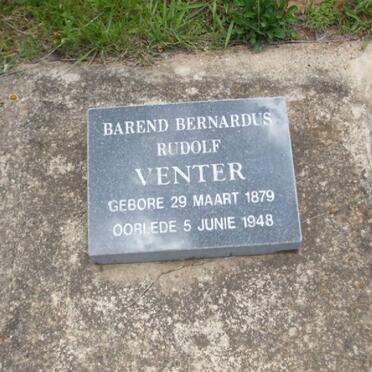 VENTER Barend Bernardus Rudolf 1879-1948