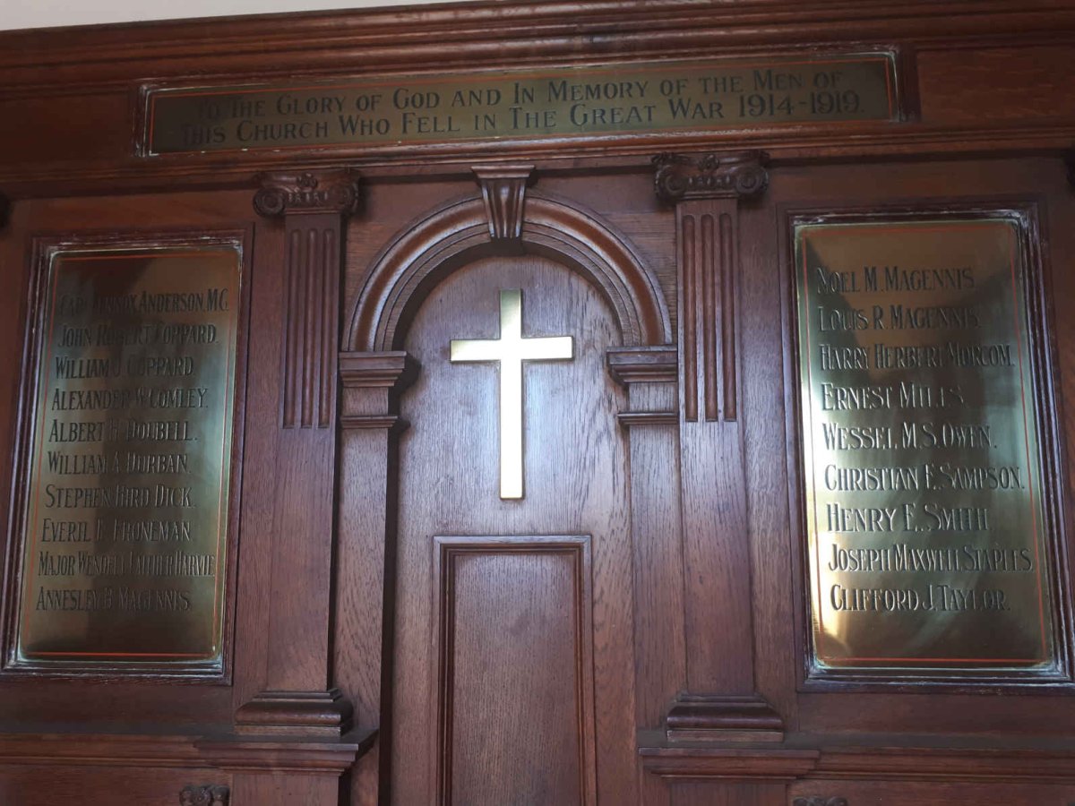 The Great War Memorial Plaque 1914-1919