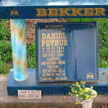 BEKKER Daniël Petrus 1955-2001