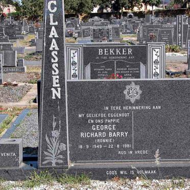 CLAASSEN George Richard Barry 1949-1981
