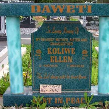 DAWETI Koliwe Ellen 1943-2003