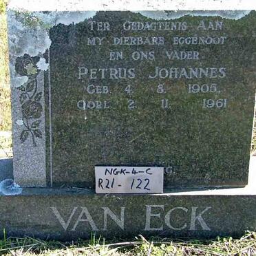 ECK Petrus Johannes, van 1906-1961