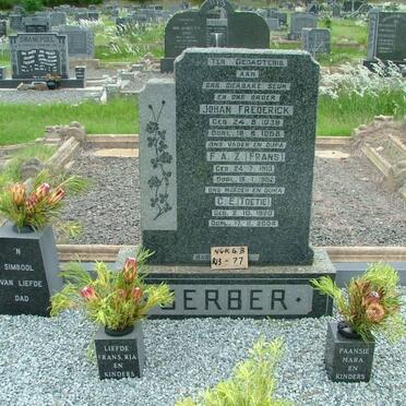 GERBER F.A.Z. 1913-1992 &amp; C.E. 1920-2004 :: GERBER John Frederick 1939-1958