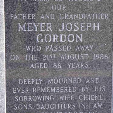 GORDON Meyer Joseph -1986