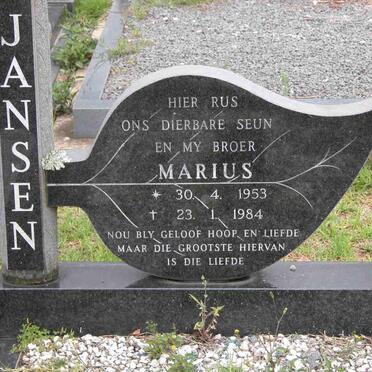 JANSEN Marius 1953-1984