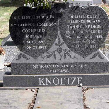 KNOETZE Cornelius 1897-1982 &amp; Phoebe 1900-1987