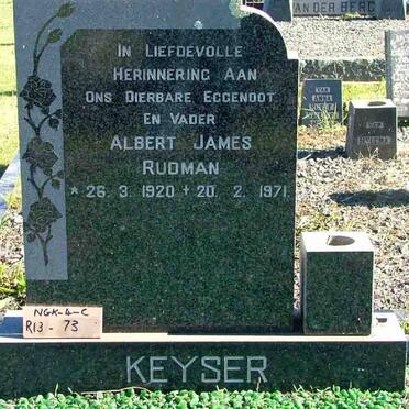 KEYSER Albert James Rudman 1920-1971