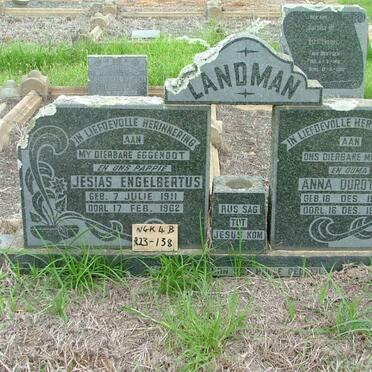 LANDMAN Josias Engelbertus 1911-1962 &amp; Anna Dorothy 1920-1978