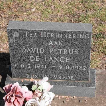 LANGE David Petrus, de 1941-1982