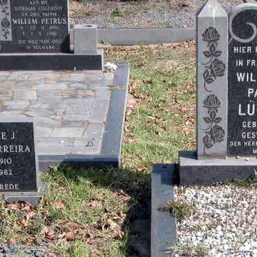 LÜCKE Wilhelm Paul 1904-1981 :: FERREIRA Maria E.J. 1910-1982