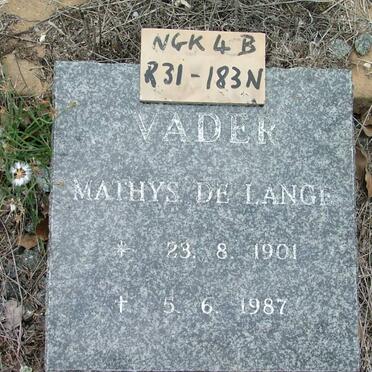 LANGE Mathys, de 1901-1987