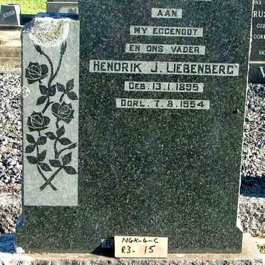LIEBENBERG Hendrik J. 1895-1954