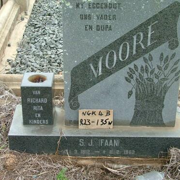 MOORE S.J. 1912-1962