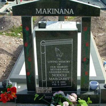 MAKINANA Nodoli Margaret 1936-2007