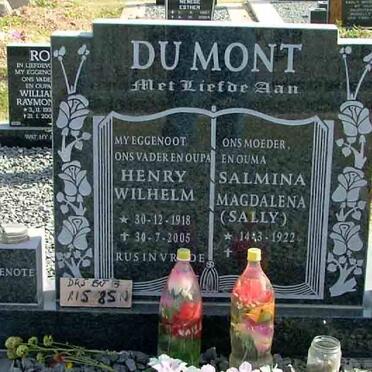 MONT Henry Wilhelm, du 1918-2005 &amp; Salmina Magdalena 1922-