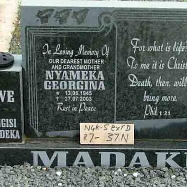 MADAKI Nyameka Georgina 1945-2003