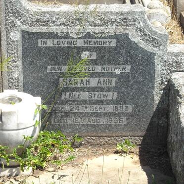 MILLBANK Sarah Ann nee STOW 1883-1956