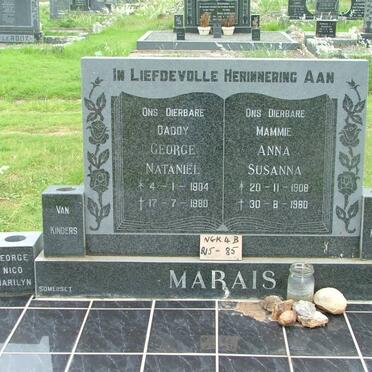 MARAIS George Nathaniël 1904-1980 &amp; Anna Susanna 1908-1980