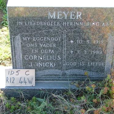 MEYER Cornelius J. 1919-1989