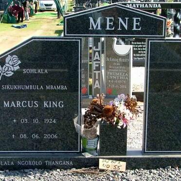 MENE Marcus King 1924-2006