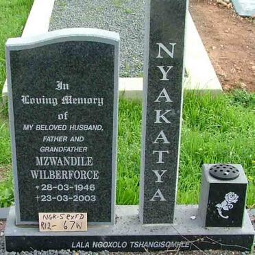 NYAKATYA Mzwandile Wilberforce 1946-2003