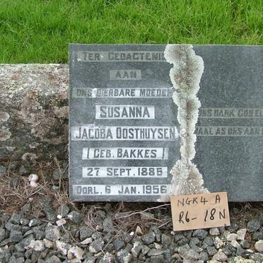 OOSTHUYSEN Susanna Jacoba nee BAKKES 1885-1956