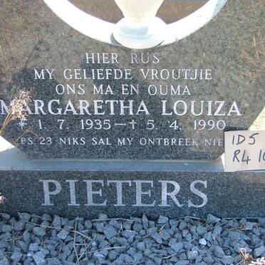 PIETERS Margaretha Louiza 1935-1990