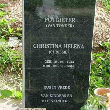 POTGIETER Christina Helena nee VAN TONDER 1943-2004