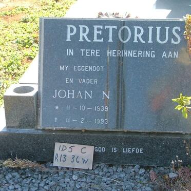 PRETORIUS Johan N. 1939-1993