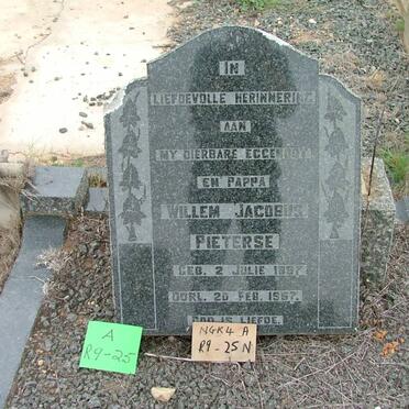 PIETERSE Willem Jacobus 1897-1967