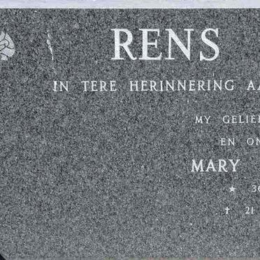RENS Mary Torrance 1931-1982
