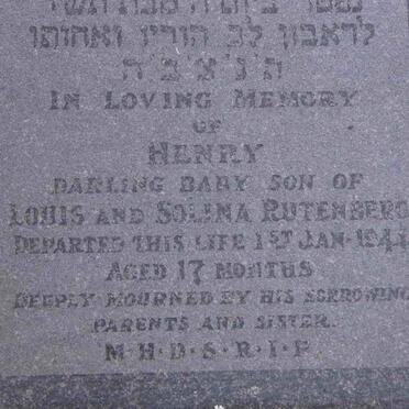 RUTENBERG Henry -1941