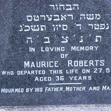ROBERTS Maurice -1963