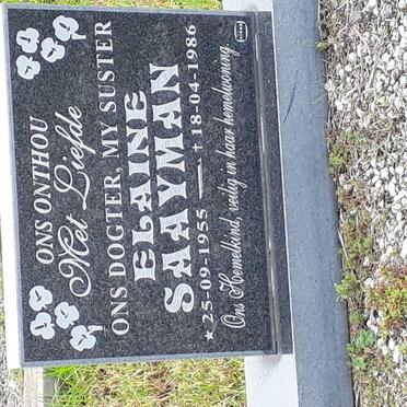 SAAYMAN Elaine 1955-1986