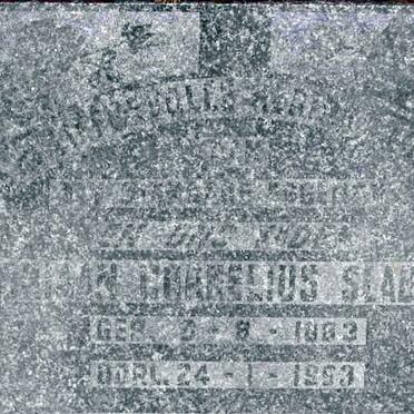 SLABBERT Johan Cornelius 1883-1993