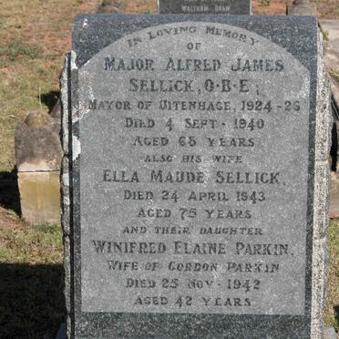 SELLICK Alfred James -1940 &amp; Ella Maude -1943 :: PARKIN Winifred Elaine -1942