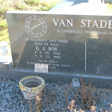 STADEN G.J., van 1940-1989