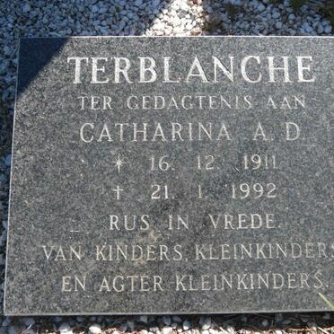 TERBLANCHE Catharina A.D. 1911-1992