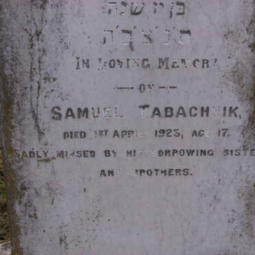 TABACHNIK Samuel -1925