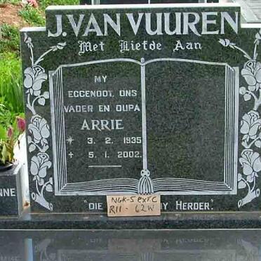 VUUREN Arrie, J van 1935-2002