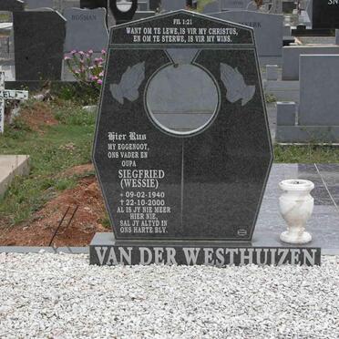 WESTHUIZEN Siegfried, van der 1940-2000