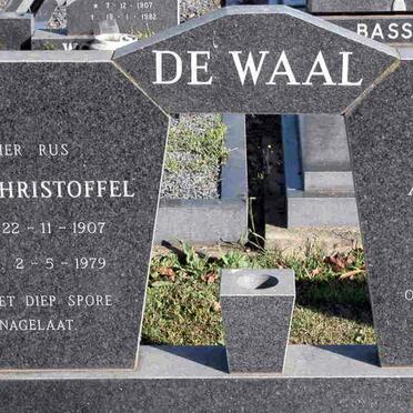 WAAL Jan Christoffel, de 1907-1979 &amp; Anna Maria VENTER 1914-1993